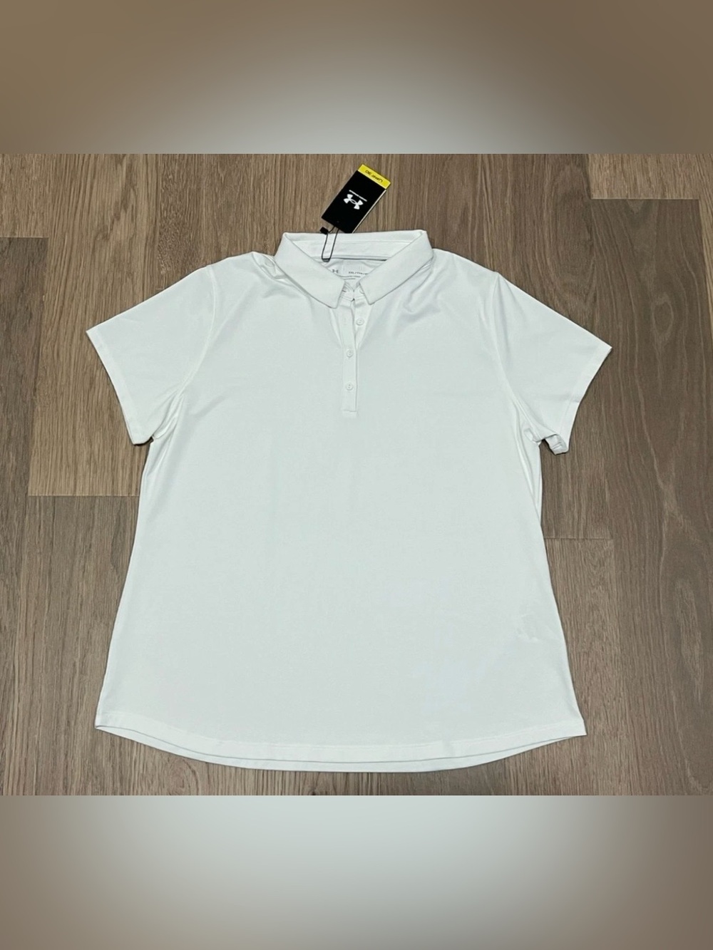 XXL 2XL Womens UNDER ARMOUR Zinger White Polo Shirt Top Golf Tennis UPF 30 NWT